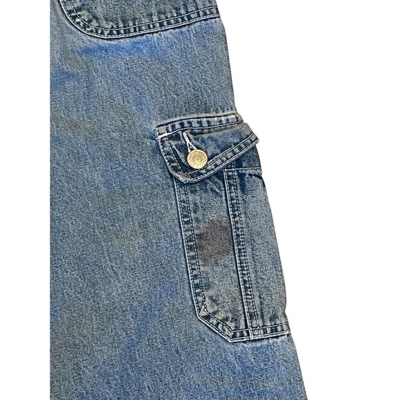 80's Jordache Stonewash Denim Blue Jeans Size 24x25 Straight Leg Cargo - Picture 8 of 14